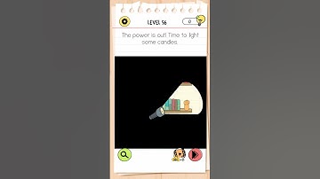brain test 4, level56, The power is out! Time to light some candles