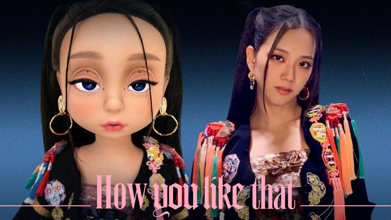 블랙핑크 지수 베이비돌 리페인팅 BLACK PINK JISOO Custom doll repaint