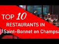 Ref:skZdRYBb5ck Top 10 best restaurants in saint-bonnet en champsaur, france