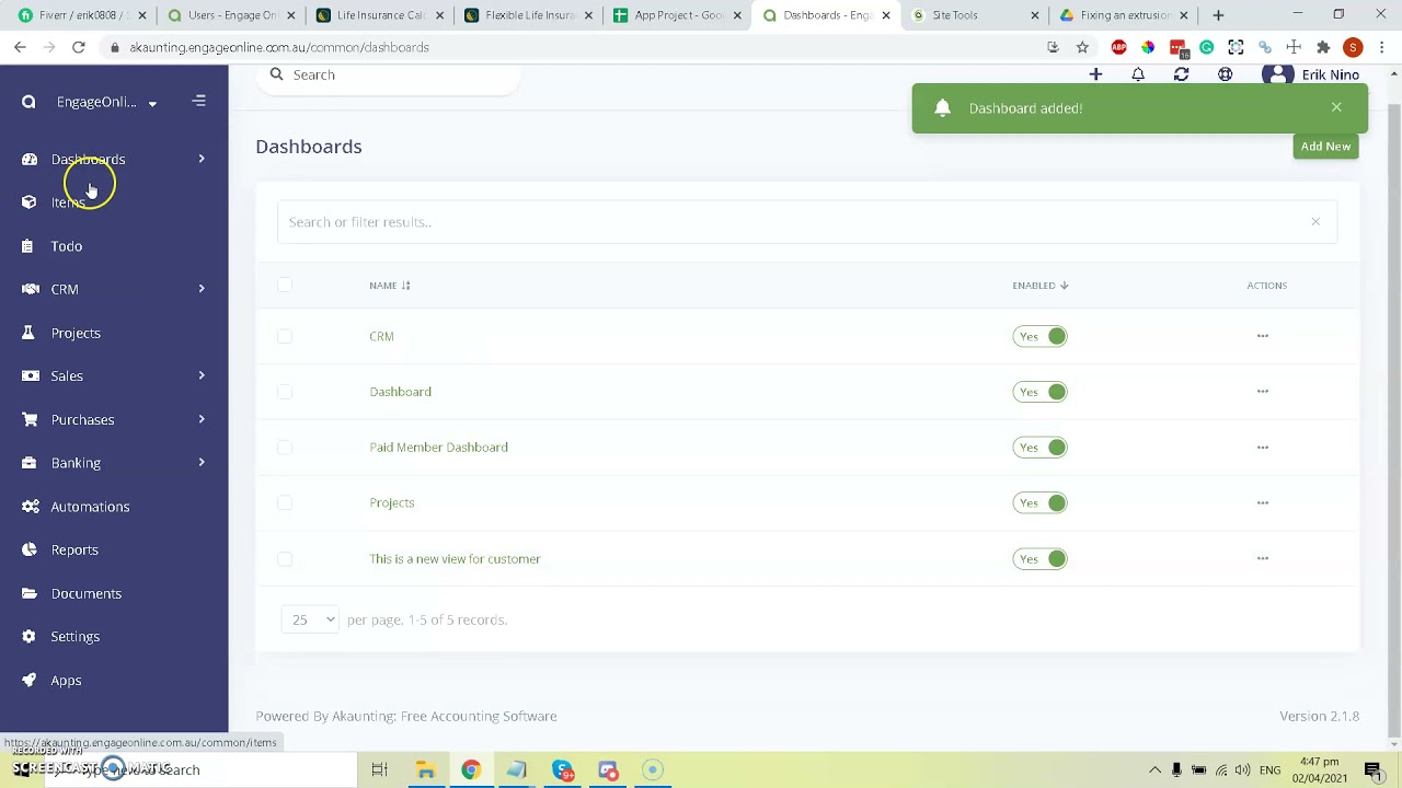 How admins can create, edit and delete dashboards - YouTube