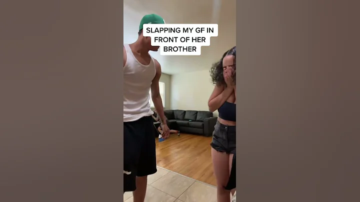 i slapped my gf in the face in front of her brother to see his reaction #shorts