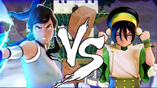 Nick All Stars Brawl Avatar Battle Toph Vs Korra