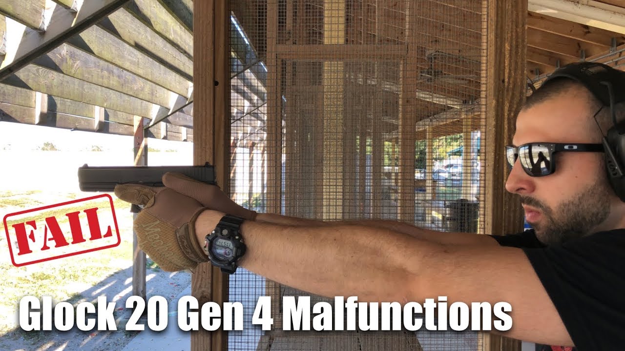 Glock 20 Gen 4 Malfunctions (10mm) Failure to Feed glock 2019 catalog