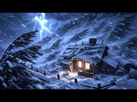 (No Ads) ULTIMATE SLEEP EXPERIENCE | ETERNAL POLAR MEGABLIZZARD with FROZEN WINDS | Insomnia Relief