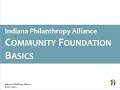 Community foundations basics