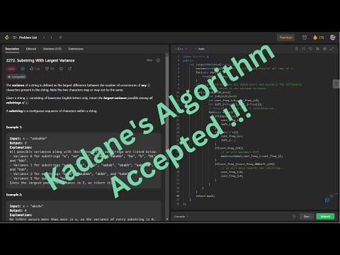 Substring with largest