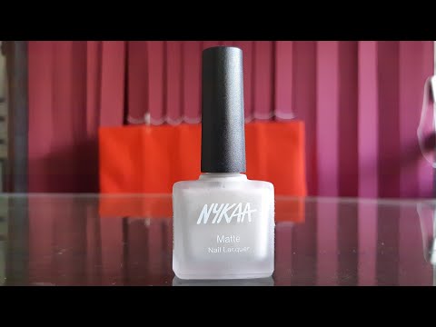 Nykaa matte nail colour review shade corny cream puff, best nude matte nailpaint for royals