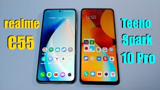 REALME C55 vs TECNO SPARK 10 PRO ЖИВОЕ СРАВНЕНИЕ