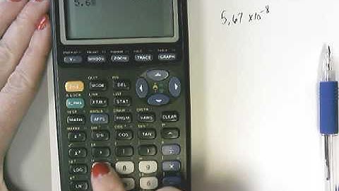 Entering scientific notation on a TI 83 calculator