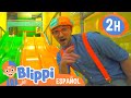 Blippi visita un Patio de Juegos Cubierto | Aprende con blippi | Videos educativos para niños