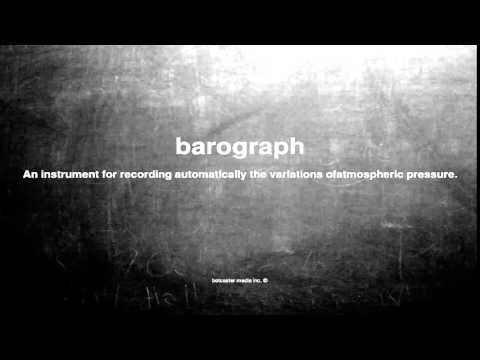 What does barograph mean