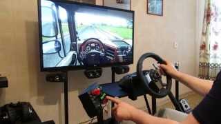 Euro truck simulator 2/Logitech G27,homemade cocpit