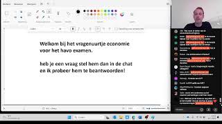 Examen vragenuurtje havo economie