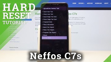 Hard Reset TP-LINK Neffos C7s - Format by Factory Mode / Remove Pattern