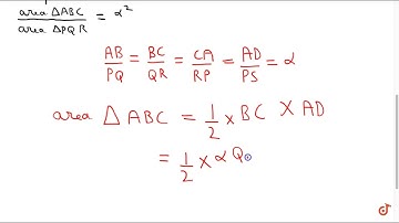 The area of two similar triangles are in ratio of the squares of the corresponding altitudes.