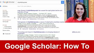 How to Use Google Scholar