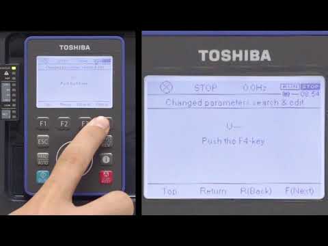 TICtalk - Toshiba AS3 Low Voltage Drive - Searching for Changed from Default Parameters