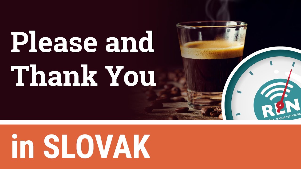 How to say Please and Thank you in Slovak - One Minute Slovak Lesson 2 - YouTube
