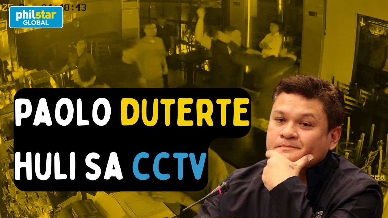 Paolo Duterte huli sa CCTV na naglabas ng patalim sa isang alitan