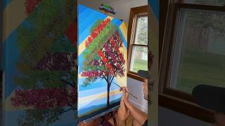 In All Directions - acrylic painting of timeline tree landscape #painting #art #timelapse #surreal