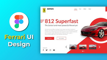 Design Ferrari Web UI in Figma - Speed Art Tutorial