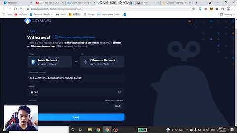 Withdraw SLP from Ronin to Binance