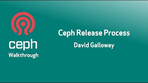 Walkthrough: Ceph Release Process