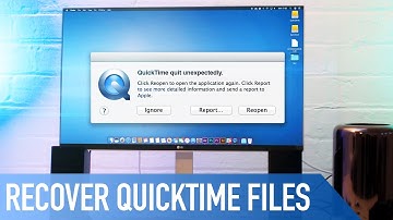 How to recover unsaved files from QuickTime