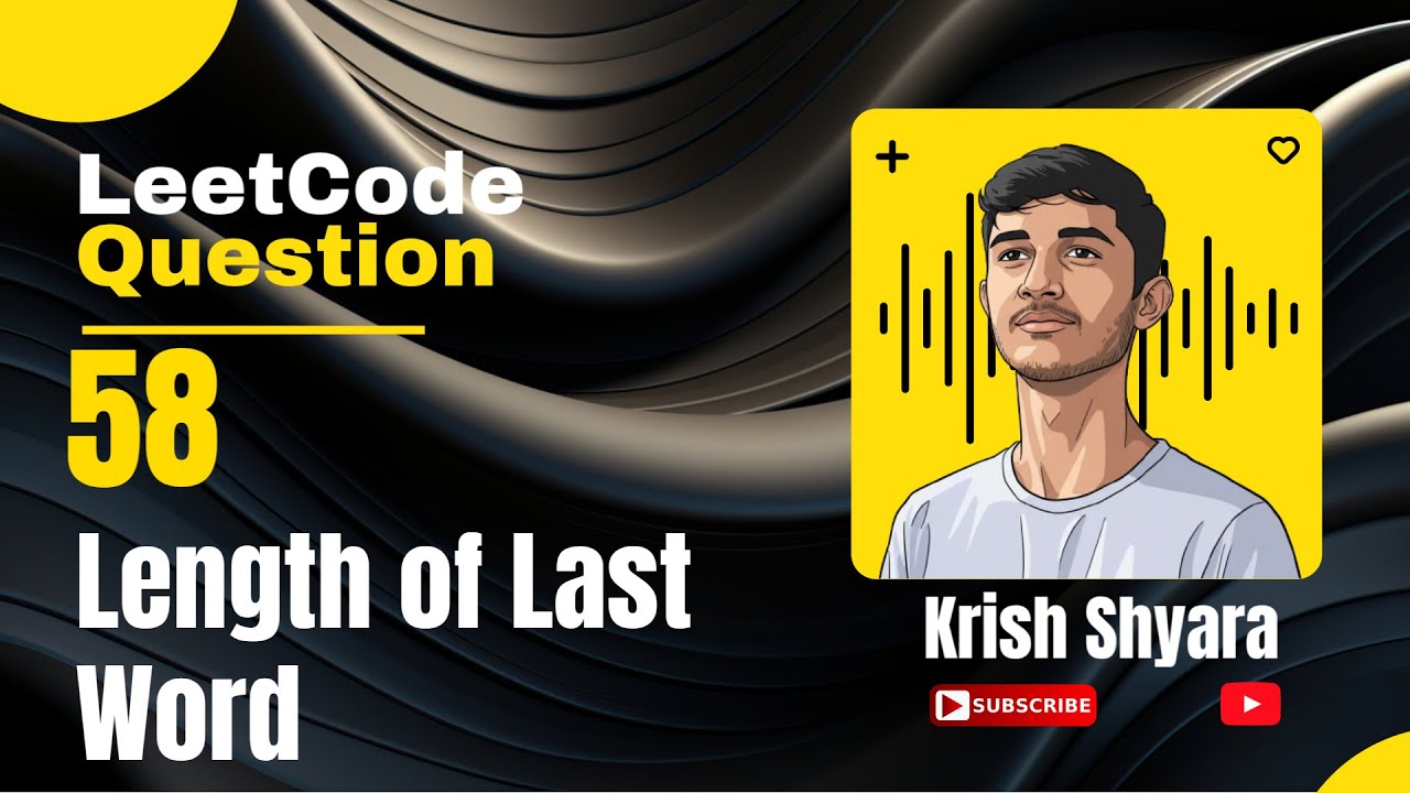 LeetCode 58 | Length of Last Word | Simple C++ Solution Explained Step ...