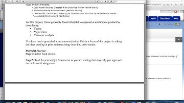 Multimodal Response to Literature Technology Introduction