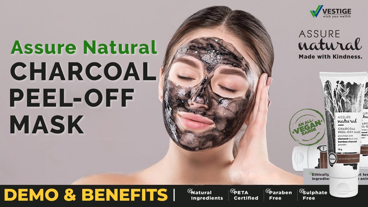 How to Use Vestige Assure Natural Charcoal PeelOff Mask YouTube
