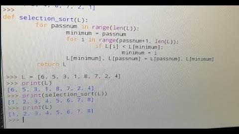 Sorting Algorithms. Part 2: Selection Sort