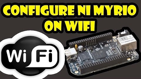 How to Configure NI myRIO on Wifi