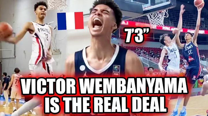 7'3" Victor Wembanyama Was UNSTOPPABLE At The Fiba...