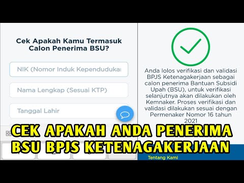 CARA CEK APAKAH KITA PENERIMA BSU BPJS KETENAGAKERJAAN