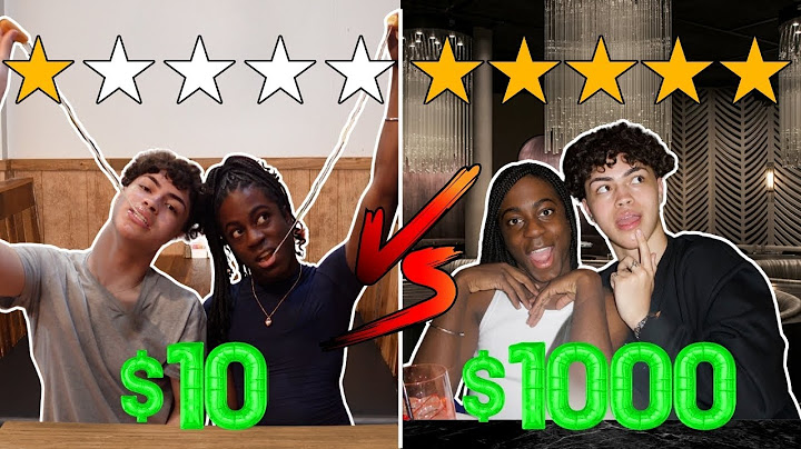 We Tested 1-Star Vs 5-Star Restaurants!