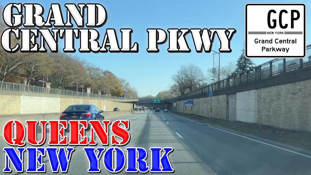 Grand Central Parkway East - Queens - New York - 4K Highway Drive