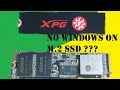 How to install WIndows on M.2 NVME drive?