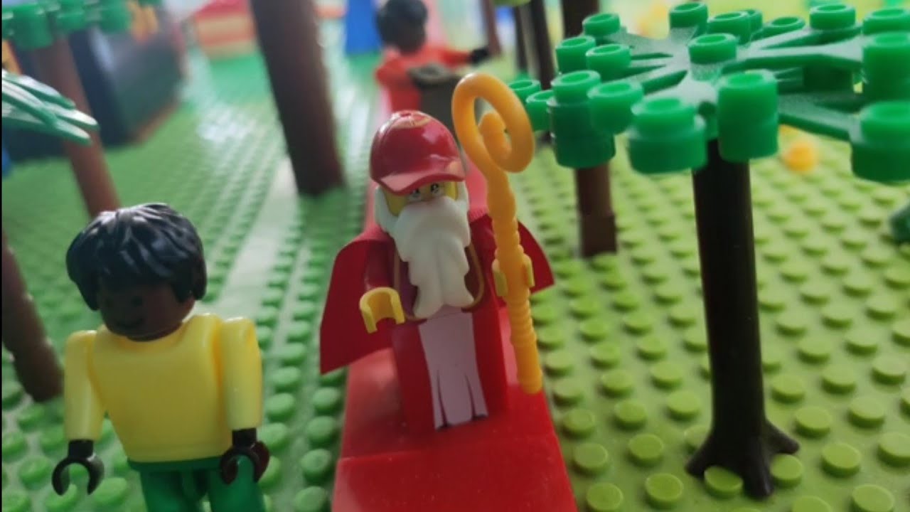 LEGO Sinterklaas en piet gaan naar kasteel