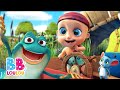 🐸 Cinq Petites Grenouilles | Comptines pour bébés | BB LouLou