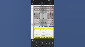 #Shorts The Hindu Newspaper Sudoku 3 Star Solution | 28.08.2022 | Difficulty Level ★★★