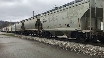 NS 61F Chase Over The SWP Railroad