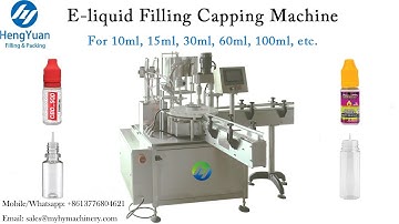 60pcs per minute 10ml E-liquid Filling Plugging Capping Machine