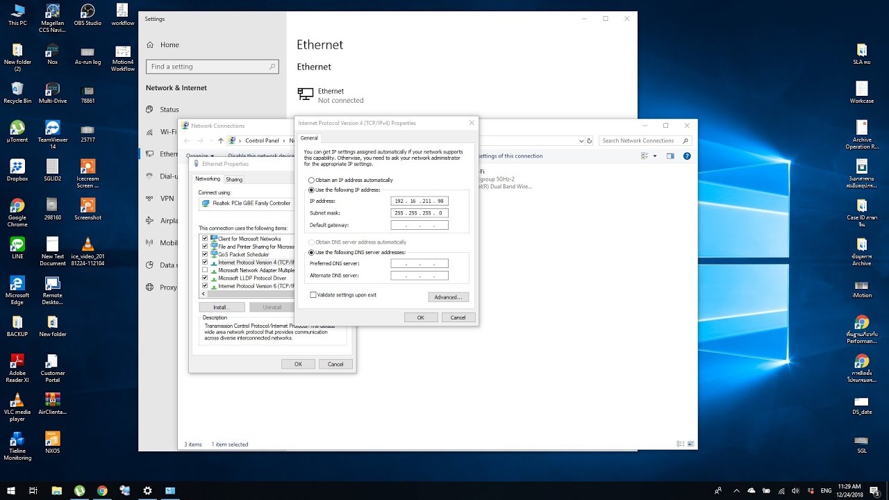 โปรแกรม เปลี่ยน ip  Update  วิธีเปลี่ยน ip address เครื่องคอมพิวเตอร์  Windows 11,10 , 8 ,7