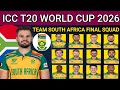 South Africa T20 WC 2026 Squad 🔥 Kya Is Baar Chokers Ka Tag Tootega? #t20worldcup2026 #Sasquad