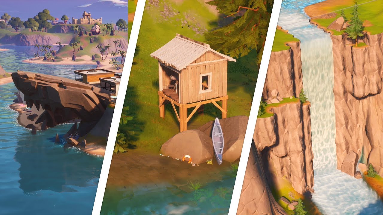 Visit The Shark, Rapid's Rest and Gorgeous Gorge Locations - Fortnite Challenge