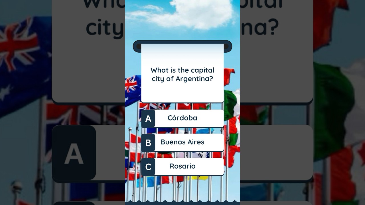 🌍 Geography Quiz 3| World Capitals Challenge 🏙️ |   | 