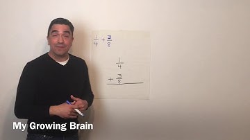 Adding Fractions with Unlike Denominators Example 1 / My Growing Brain