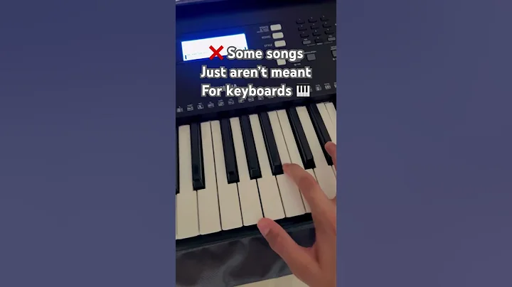 Some songs just aren’t meant for keyboards / pianos 😭#piano #keyboardpiano #nostalgia#shorts#viral