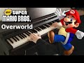 New super mario bros  overworld theme  piano tutorial